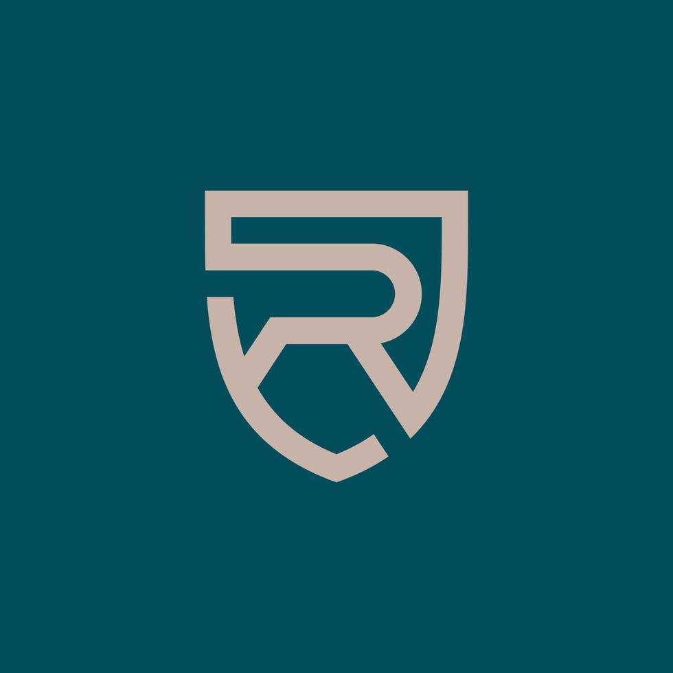 Luxury Letter R Shield Logo icon vector template 4746940 Vector Art at
