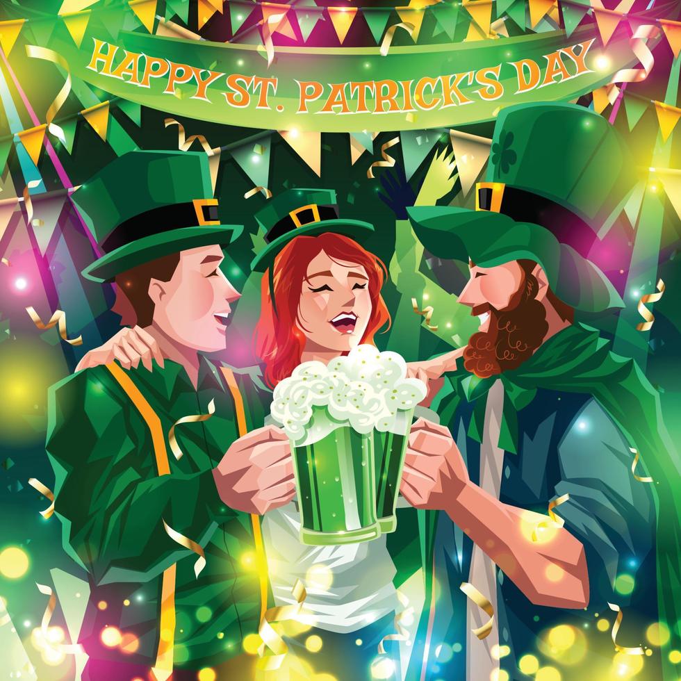 St. Patrick's Day Party Festival Concept vector