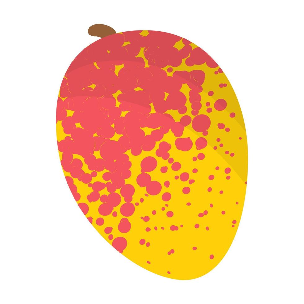 Vector cartoon fresh mango fruit.