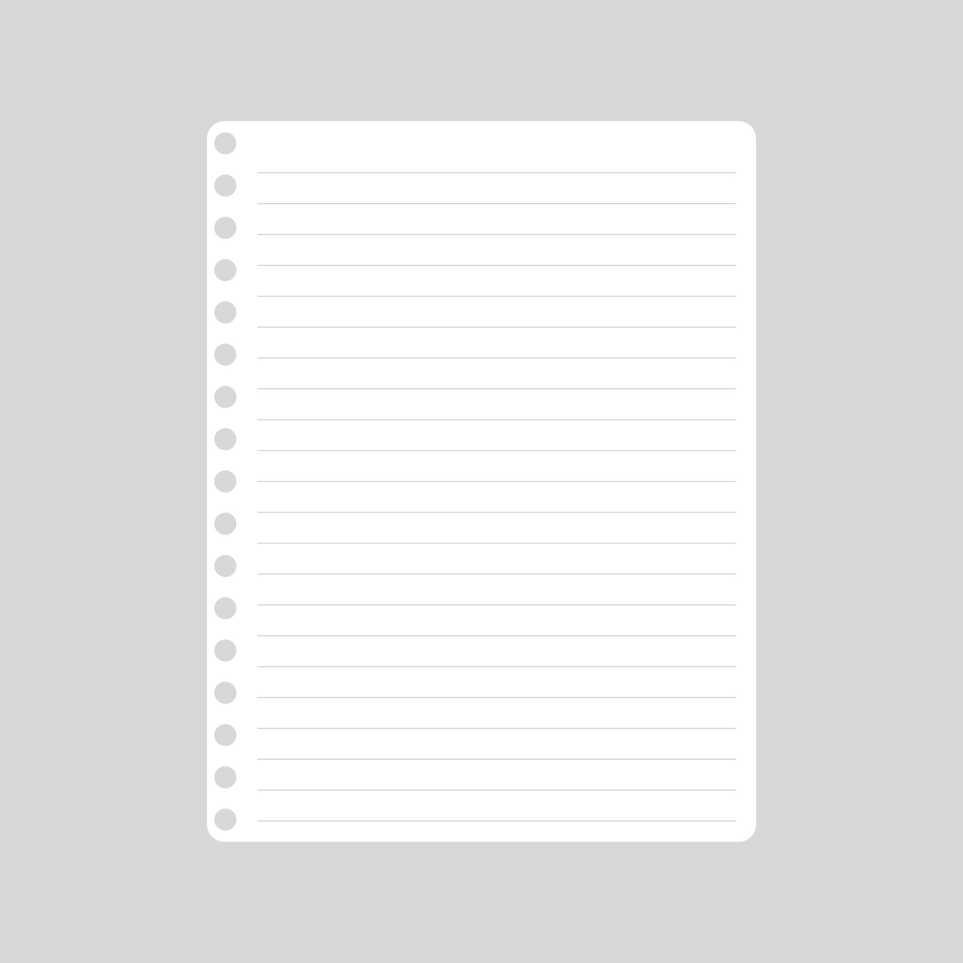Vector cartoon blank sheets of ruled notebook. 4747340 Vector Art at