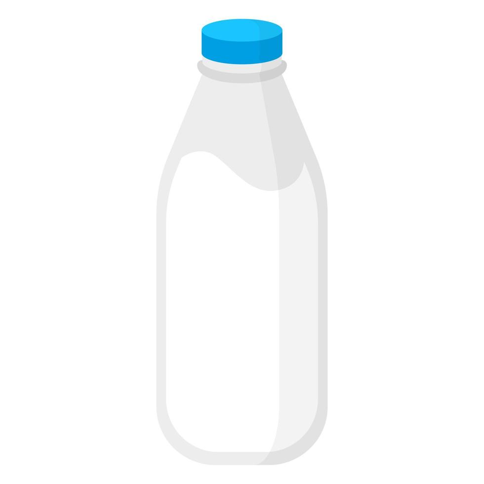 vector de dibujos animados botella de leche fresca.