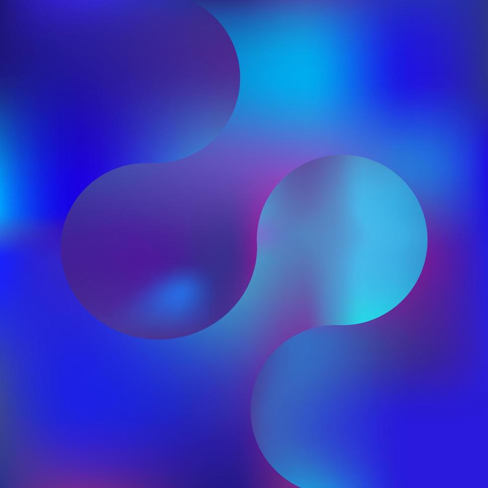 Fluid shapes composition with trendy gradients. vector compositions.