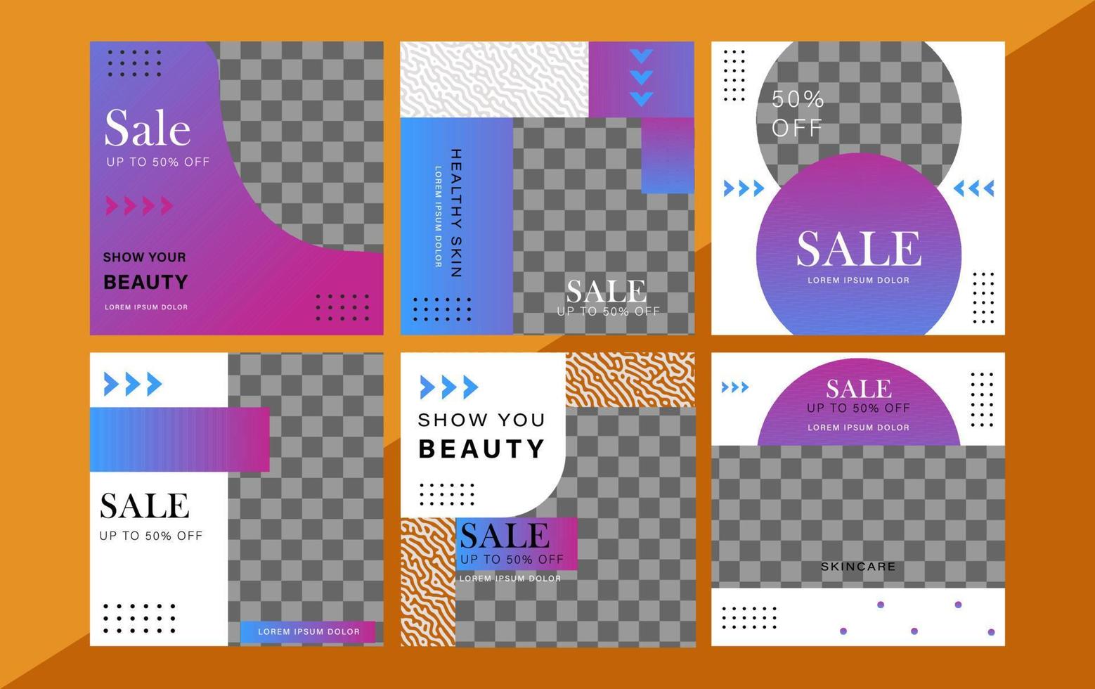 Social Media Post Tamplate Design vector