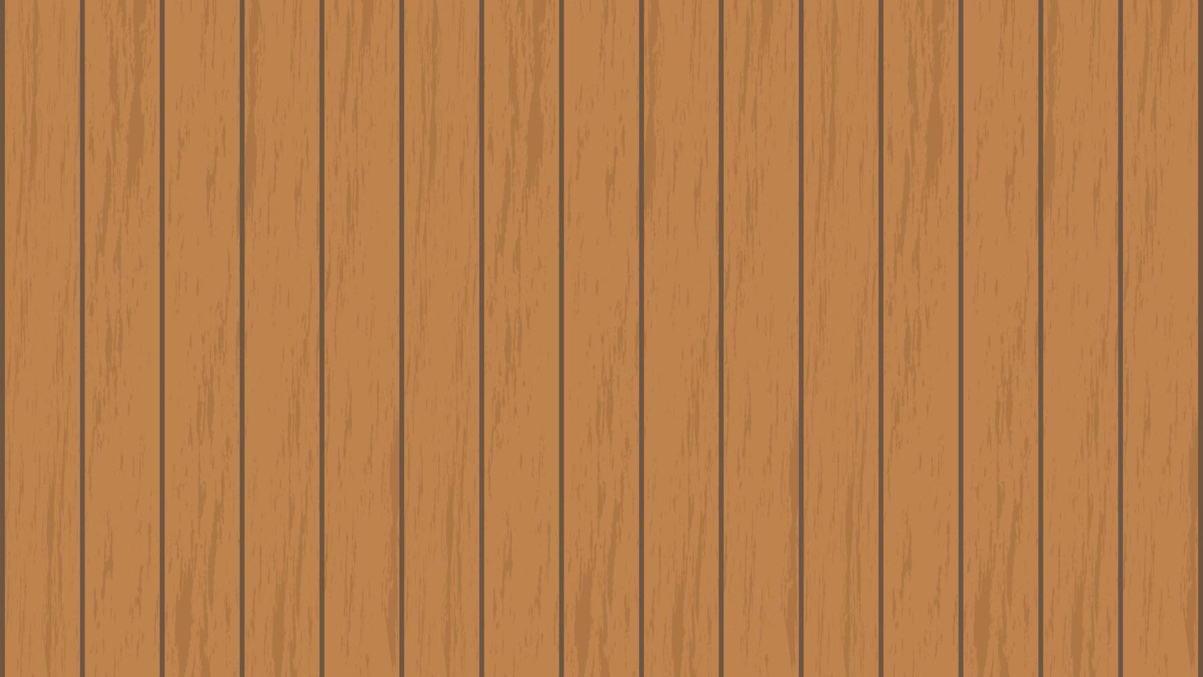 Natural brown wood wall background vector