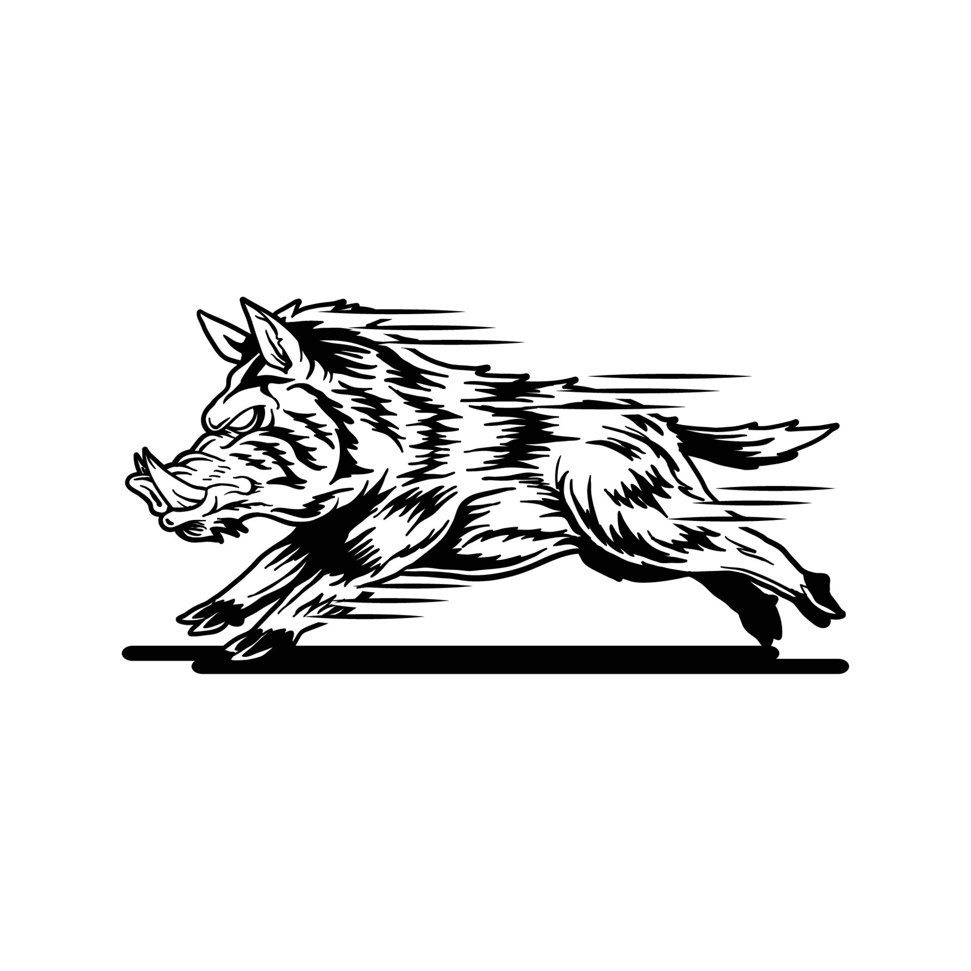 running wild boar graphic 4748123 Vector Art at Vecteezy
