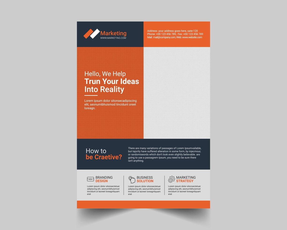 Corporate Business Flyer Design Template vector