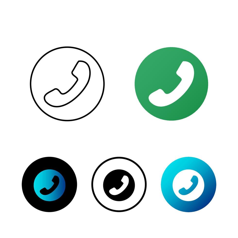 Abstract Accept Call Icon Illustration vector