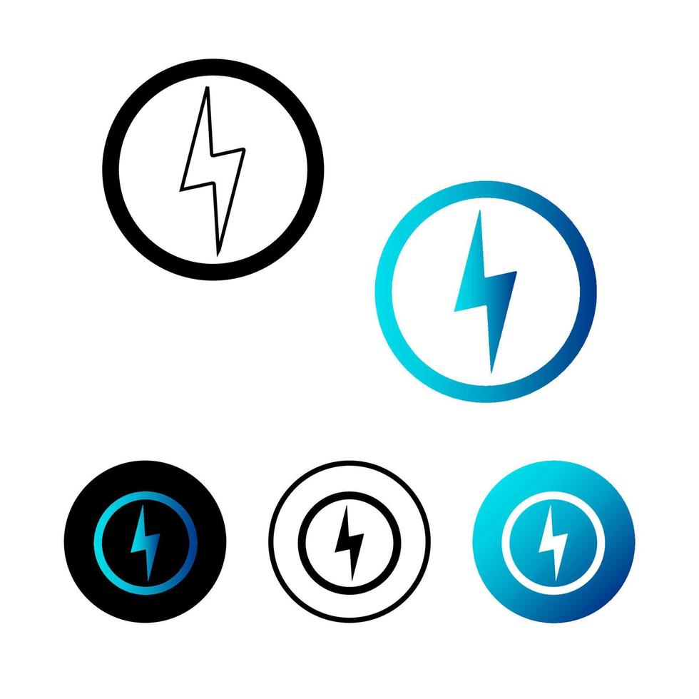 Ilustración de icono de energía abstracta vector