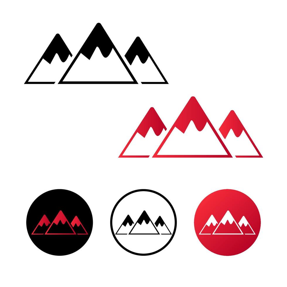 Abstract Mountain Icon Illustration vector