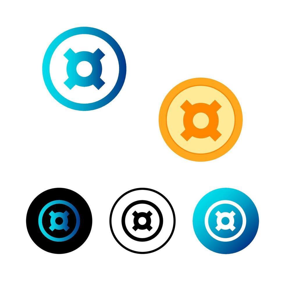 Abstract Generic Currency Icon Illustration vector