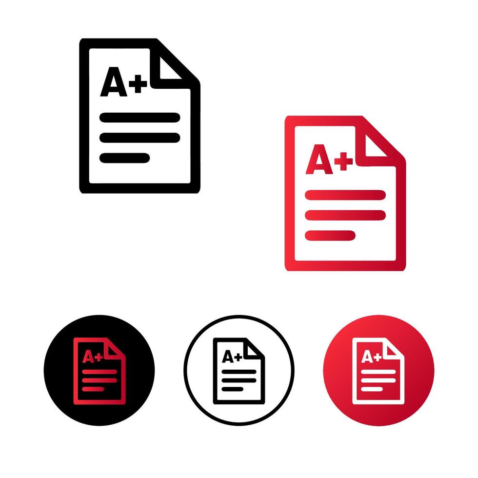 Abstract Result A Plus Icon Illustration vector