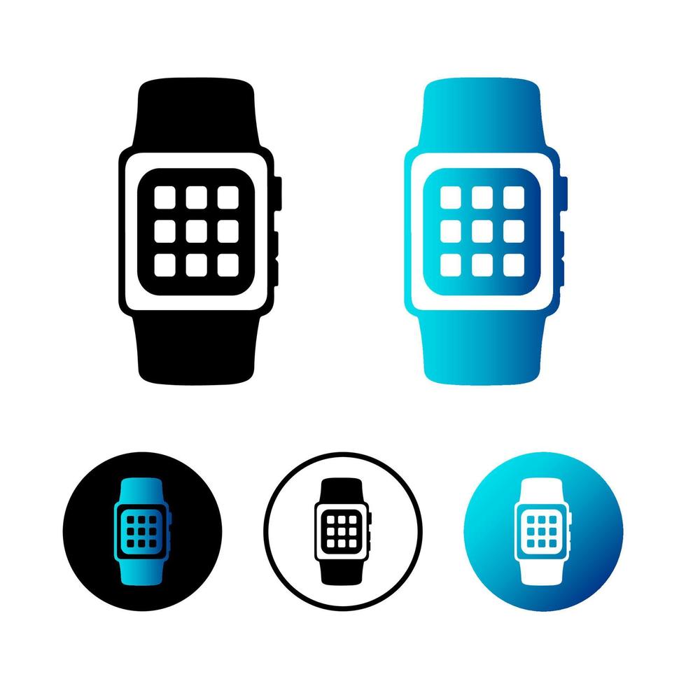 Abstract Smartwatch Icon Illustration vector