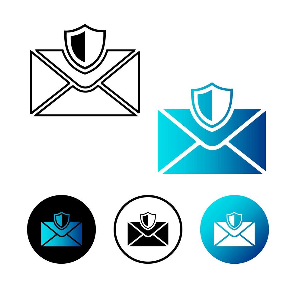 Abstract Anti Spam Icon Illustration vector