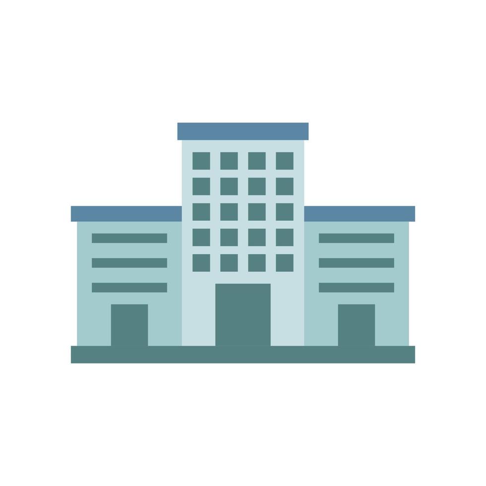 Building icon vector, business, flat design. vector