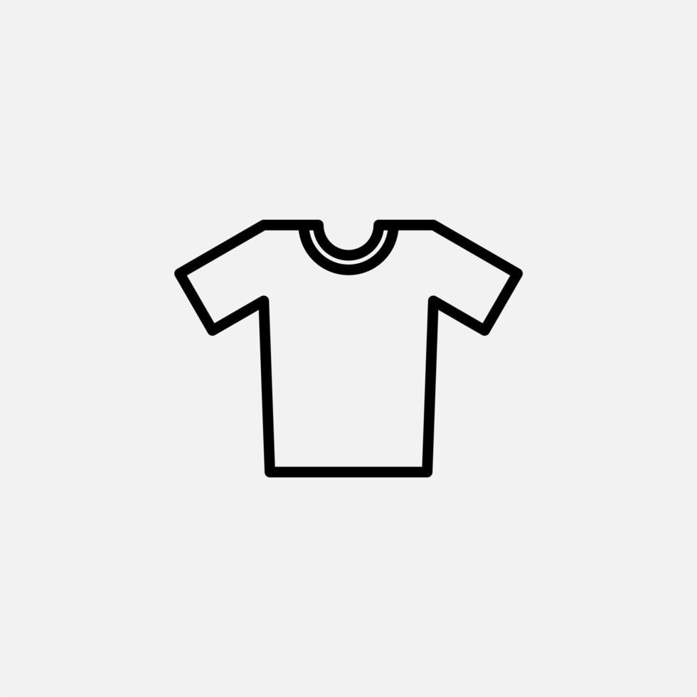 icono de línea de camisa, vector, ilustración, plantilla de logotipo. adecuado para muchos propósitos. vector