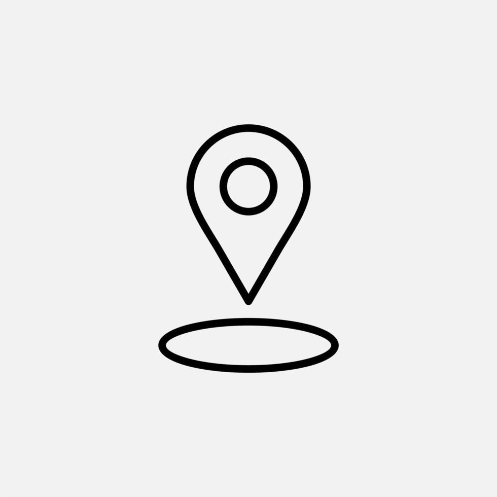 Gps, Map, Navigation Line Icon, Vector, Illustration, Logo Template. Suitable For Many Purposes. vector