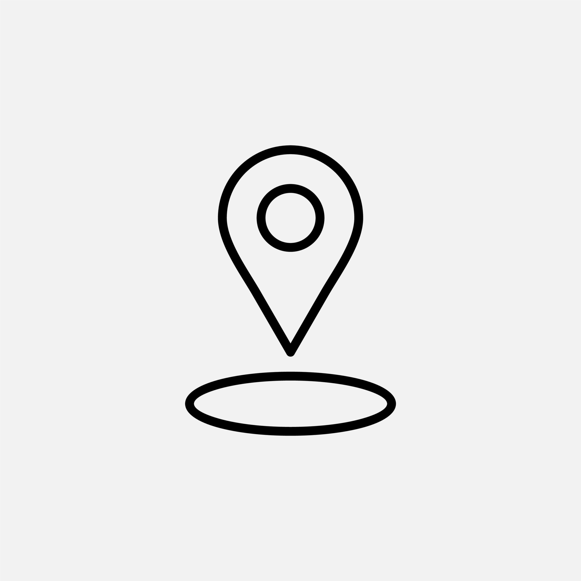 Gps Map Navigation Line Icon Vector Illustration Logo Template