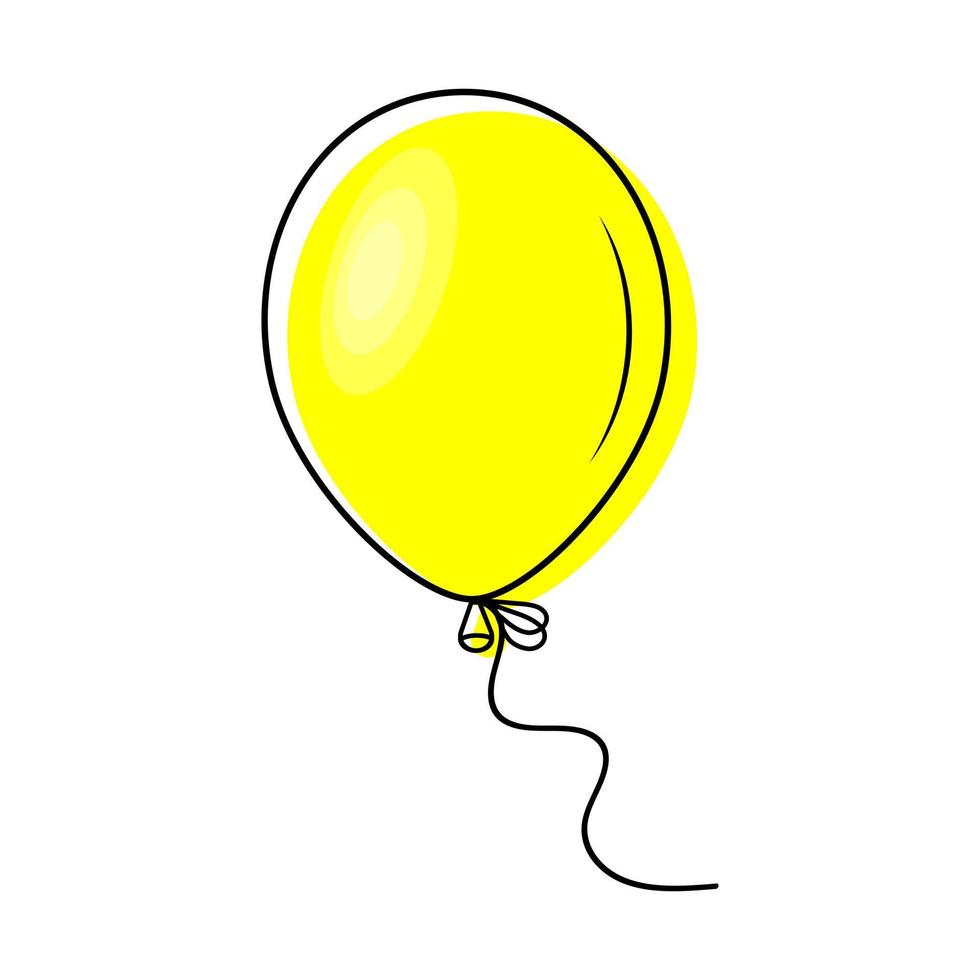 Helium Flying Balloon vector