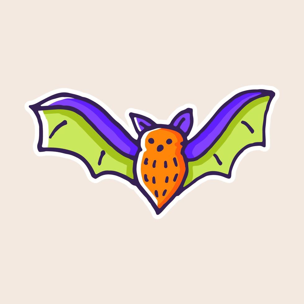 murciélago elemento de halloween vector