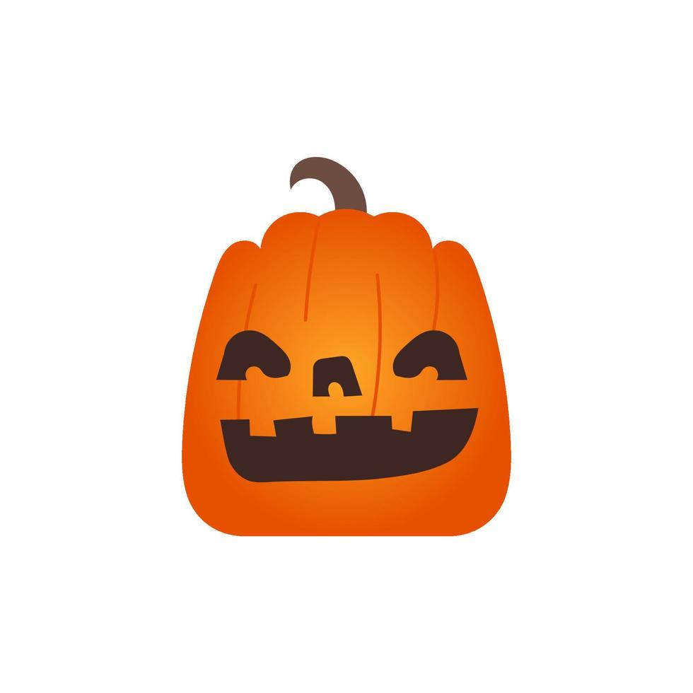 Vector Illustration of Pumpkin with face for your Halloween.Vector Illustration of Pumpkin with smile face for your Halloween.