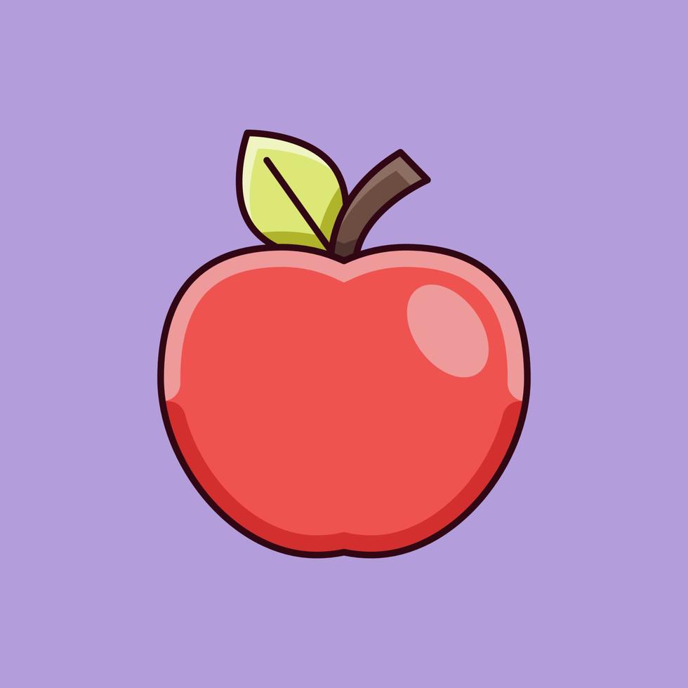 Ilustración de vector de icono de manzana