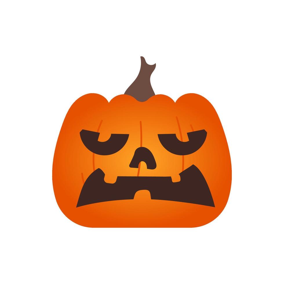 Vector Illustration of Pumpkin with face for your Halloween.