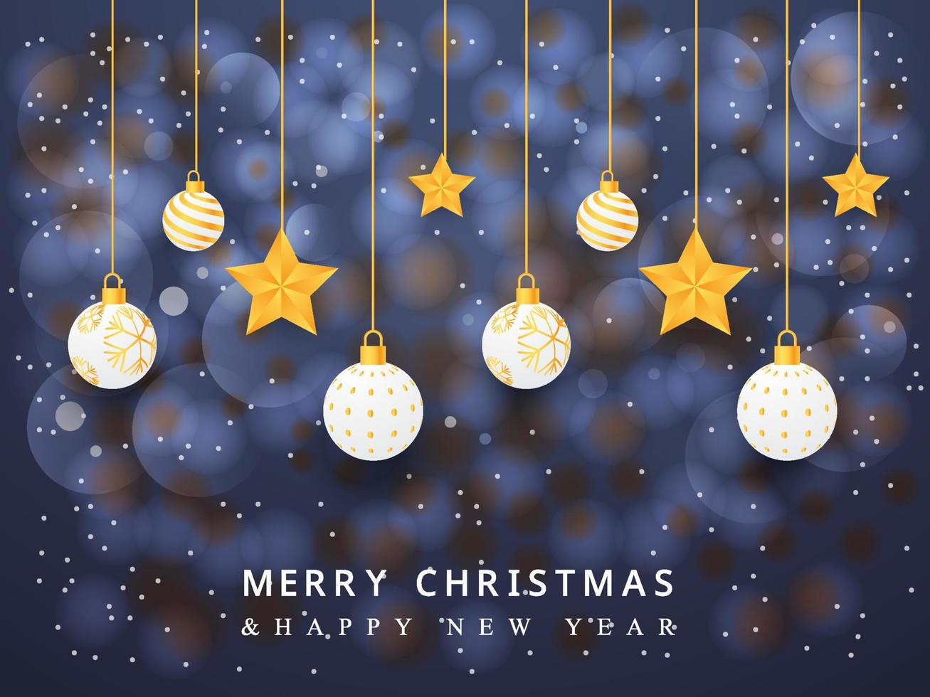 Merry Christmas Background Banner Template Design, Social Media Post, Happy New Year, New Year Background Banner, Social Media Ads Banner,  Christmas Ornament, Star, Poster, Holiday, Greeting Card. vector