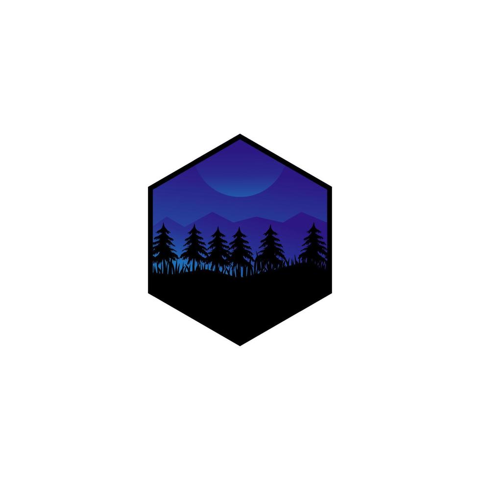 aventura de diseño de logotipo en las montañas 2 vector