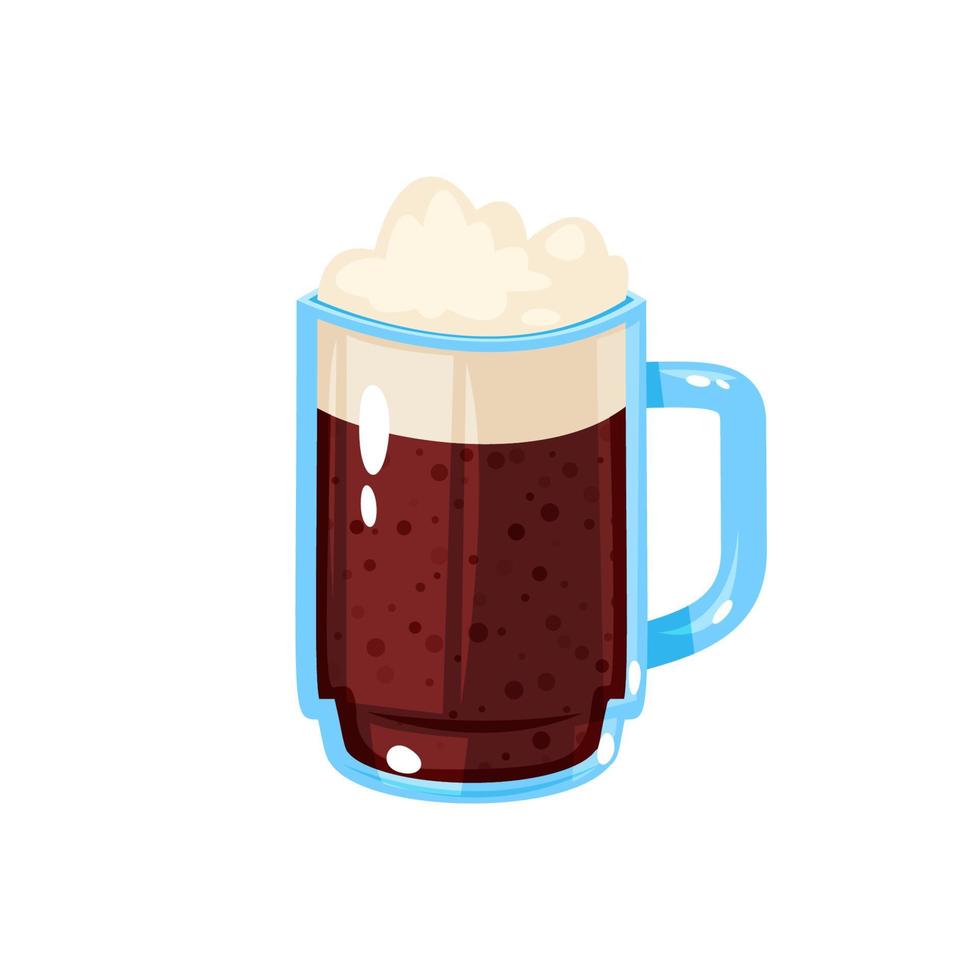 Beer icon in cartoon style vector