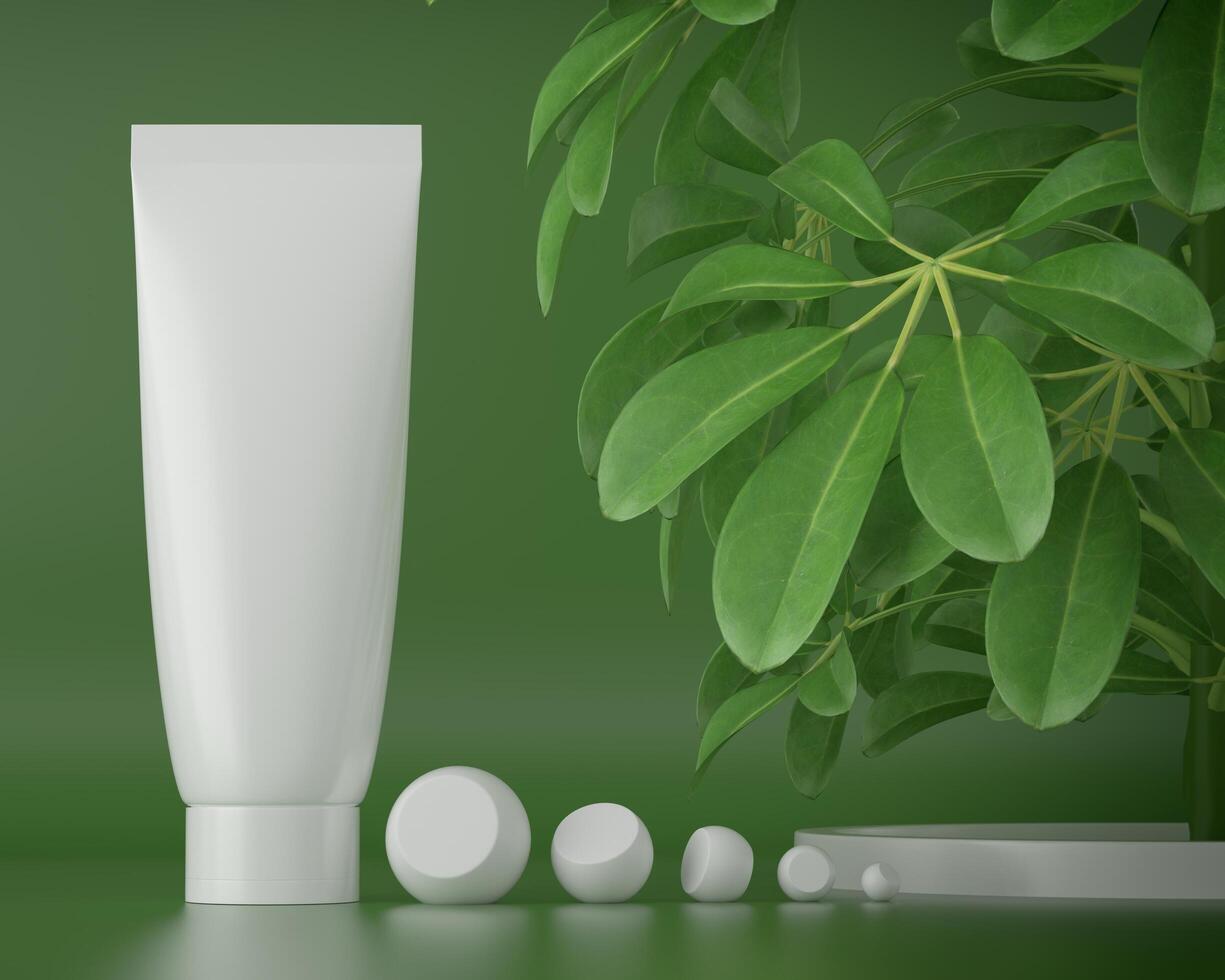 A squeeze tube for applying creams or cosmetics. photo