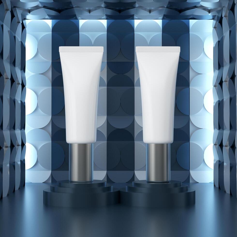 A squeeze tube for applying creams or cosmetics. photo
