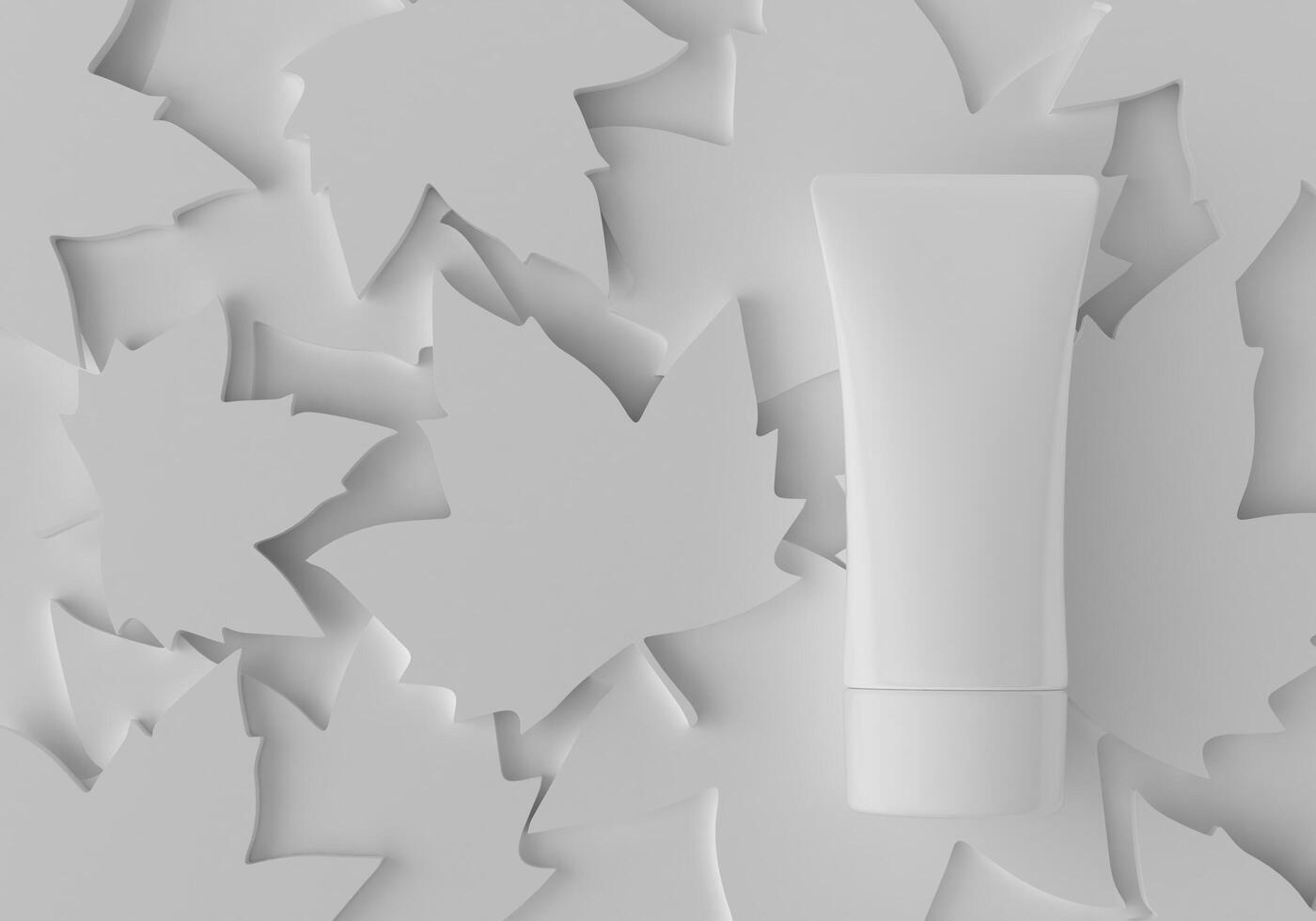 Squeeze tube for applying cream or cosmetics on a white background. photo