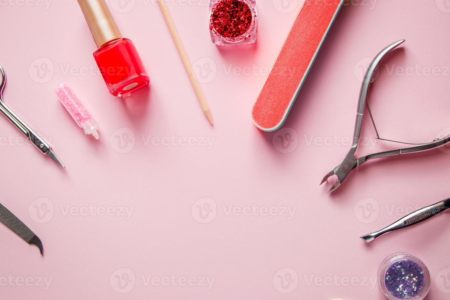 lugar de trabajo en un salón de belleza. foto