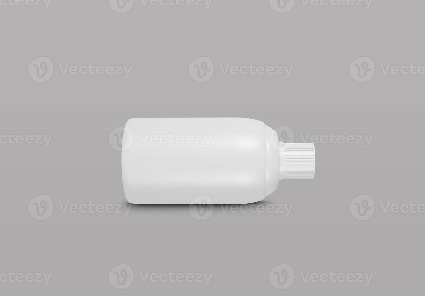 Realistic plastic bottle. Mock Up Template photo