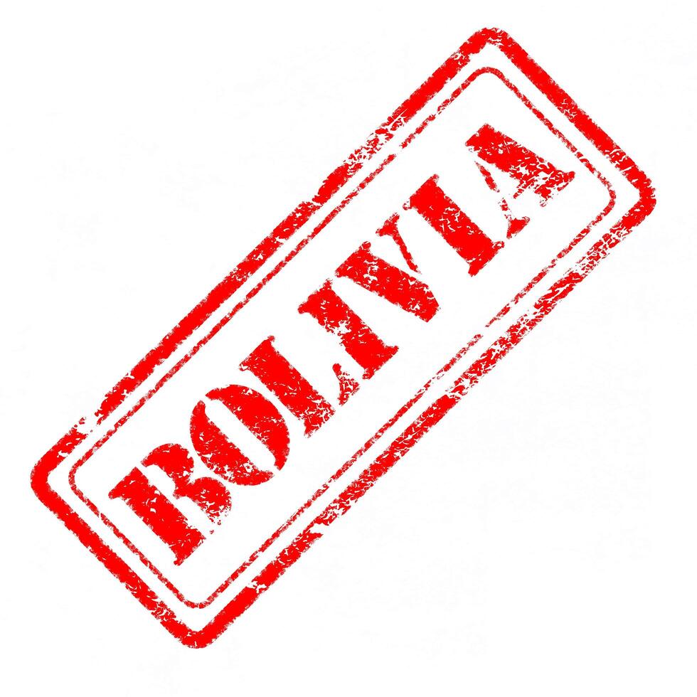 BOLIVIA Rubber Stamp photo