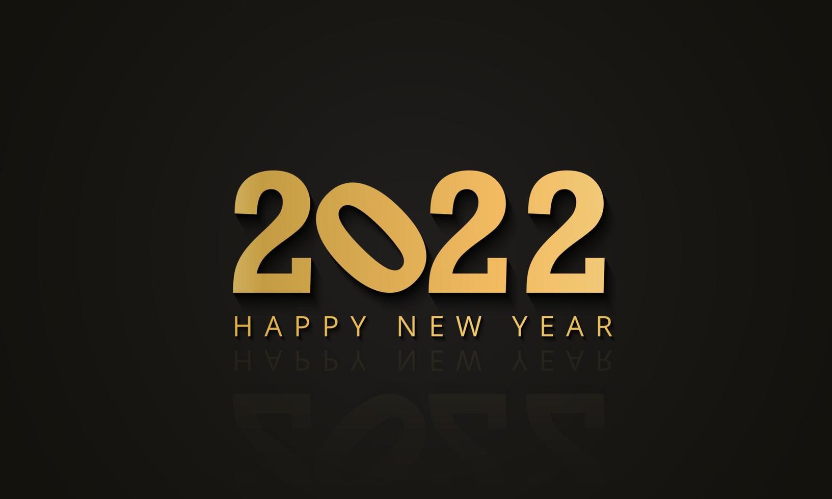 Happy new year background, 2022 gold background with golden element and glitter, luxury background concept. Suitable for various background design, template, banner, poster, presentation, etc. vector