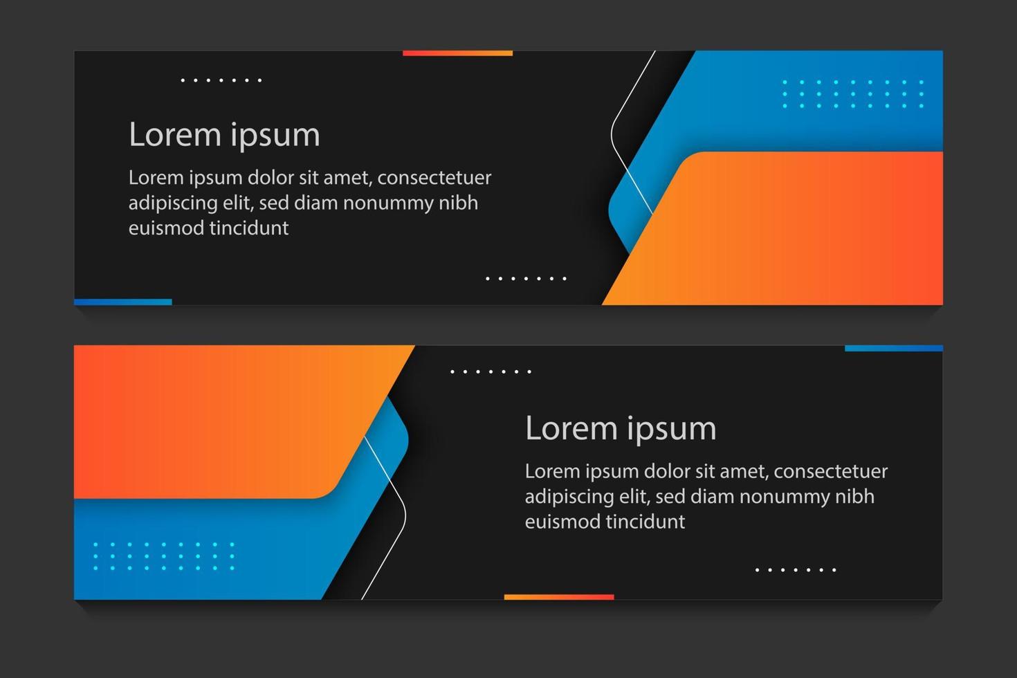 Abstract Web banner design background or header Templates, minimal concept. vector