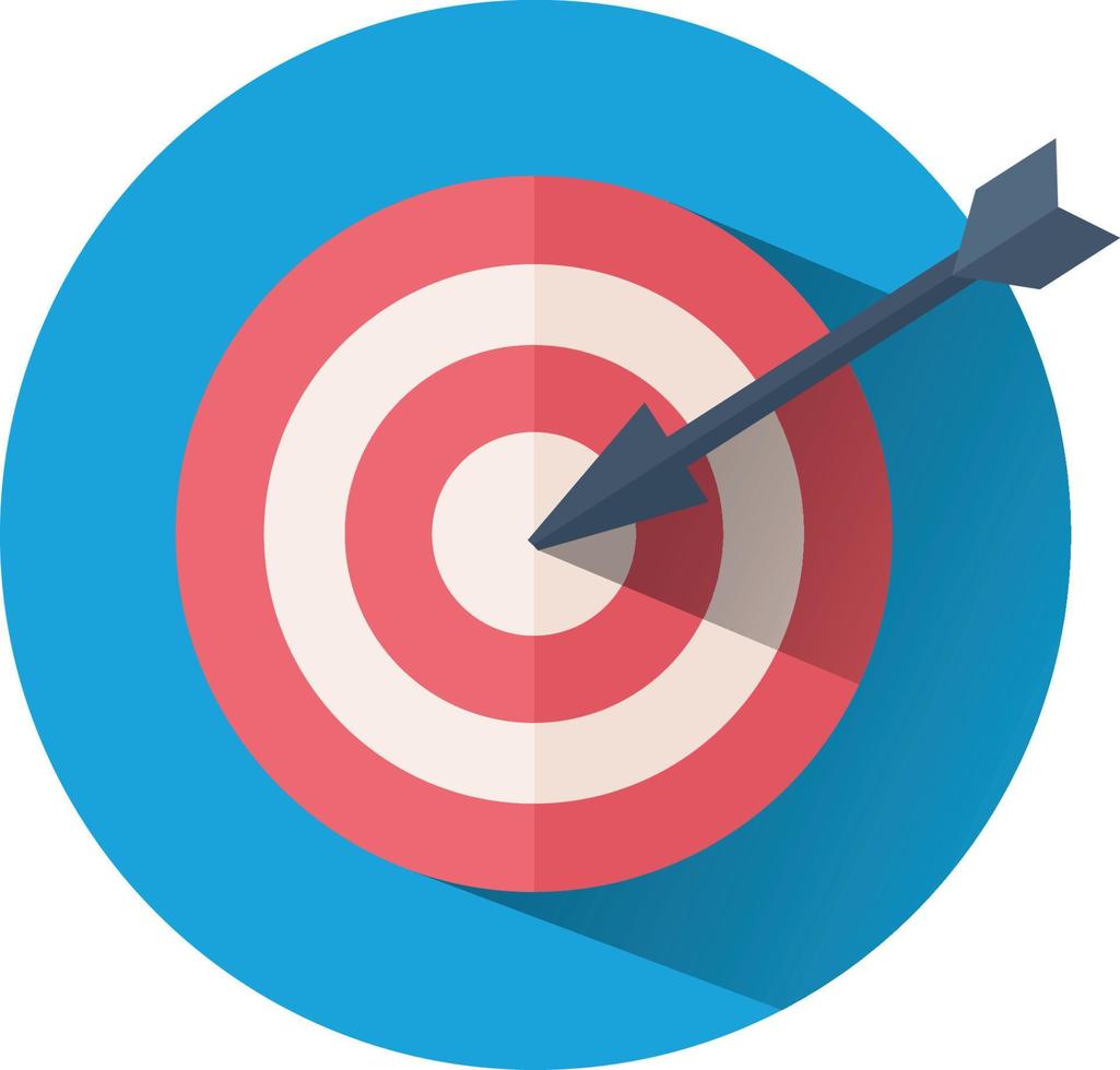 Targeting Icon, Shadowed Detailed Targeting Logo vector