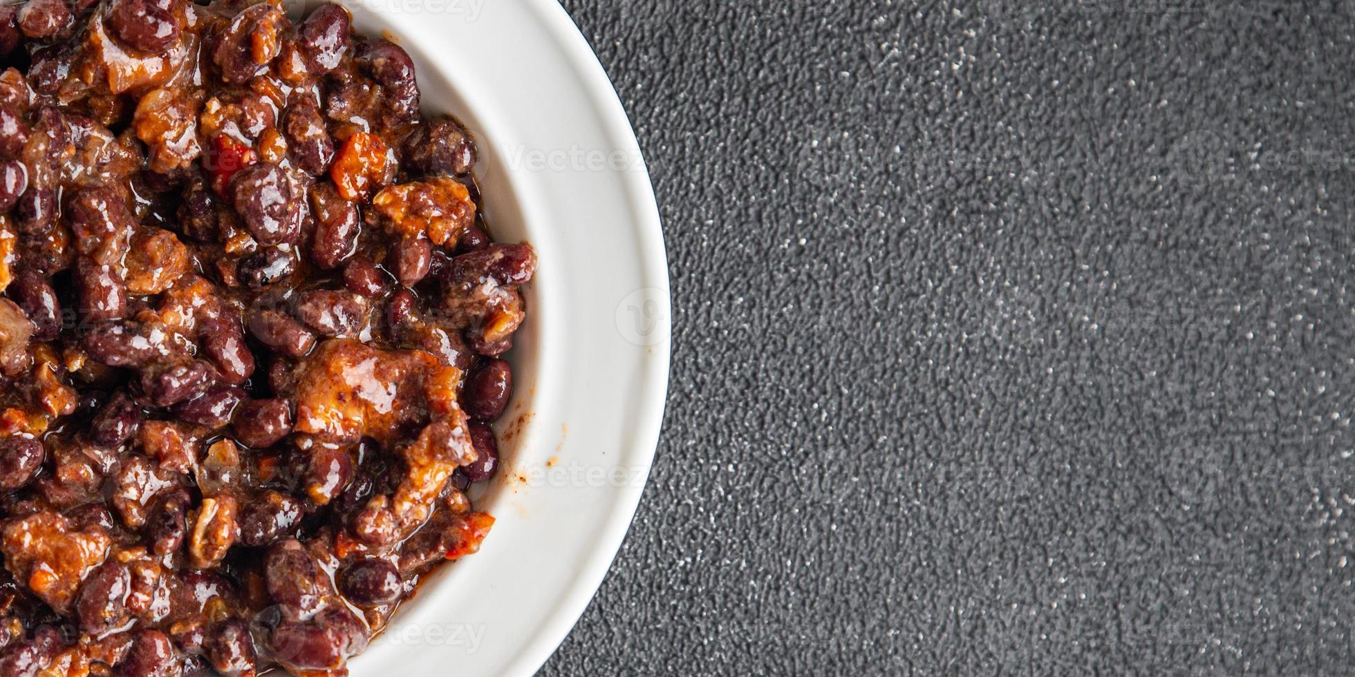 comida de frijoles rojos comida saludable dieta merienda foto