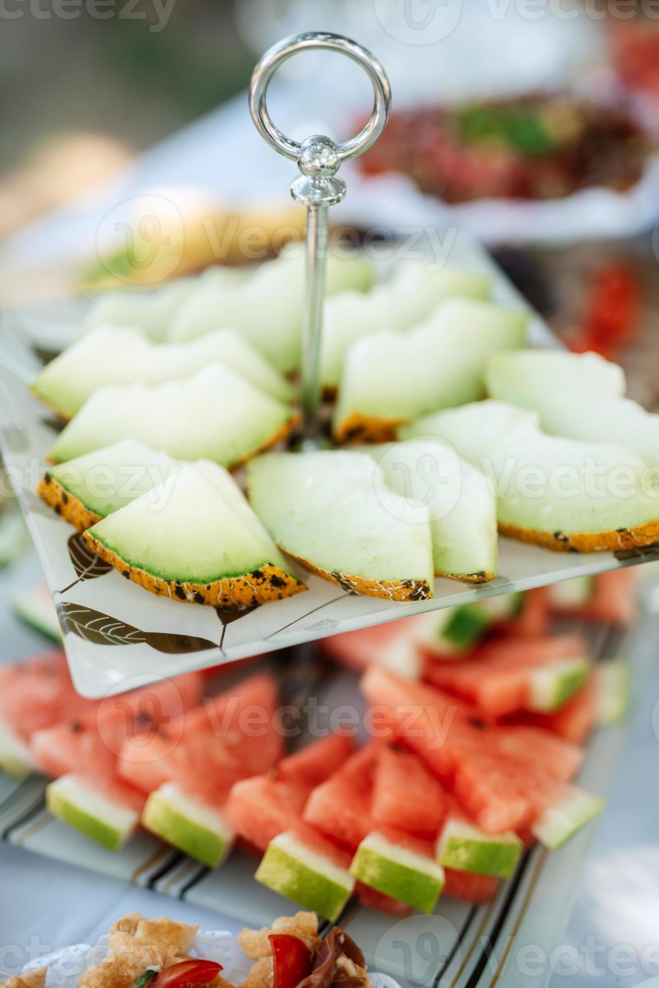 welcome buffet with alcohol and snacks, sandwiches 4753347 Stock Photo