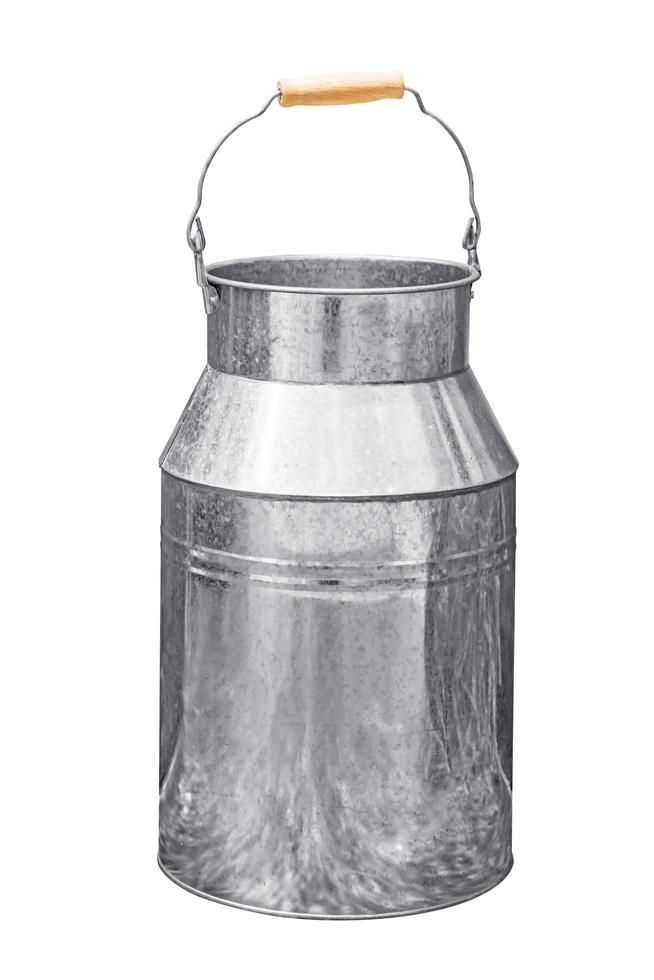 Zinc metal bucket. photo