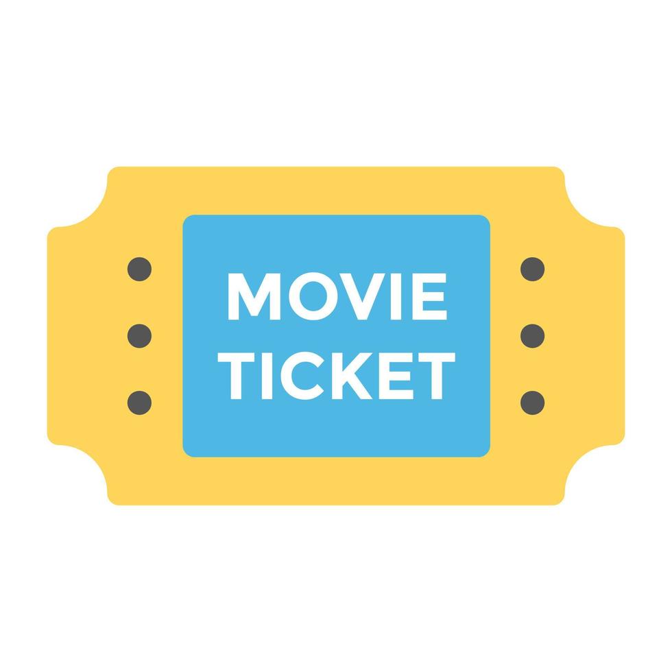Movie Ticket Concepts vector