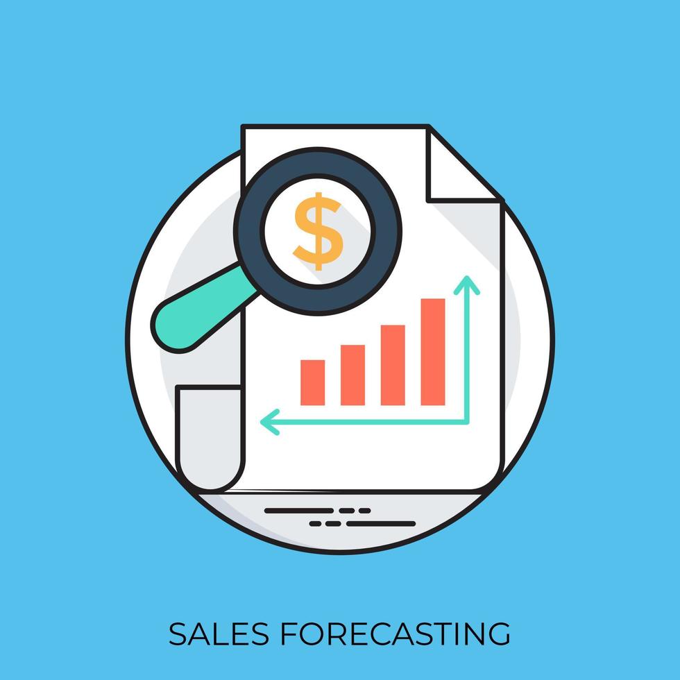 Sales Forecasting  Concepts vector