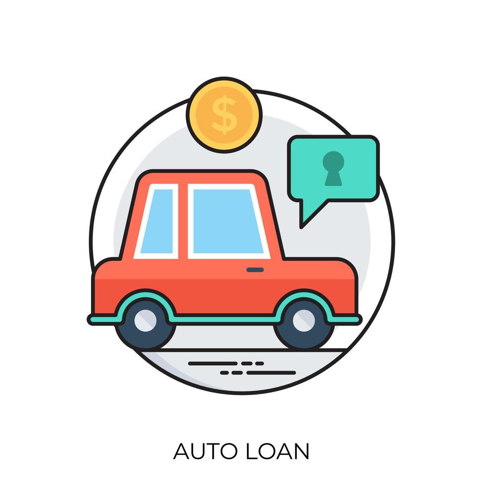 Auto Loan Concepts vector