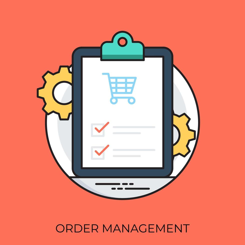 Order Management Concepts vector