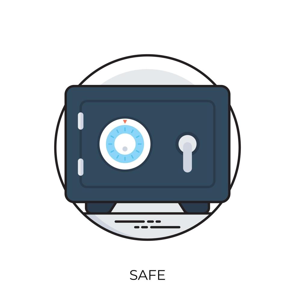 Trendy Safe Concepts vector
