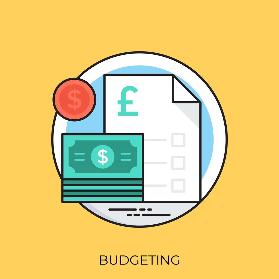 Trendy Budgeting Concepts vector