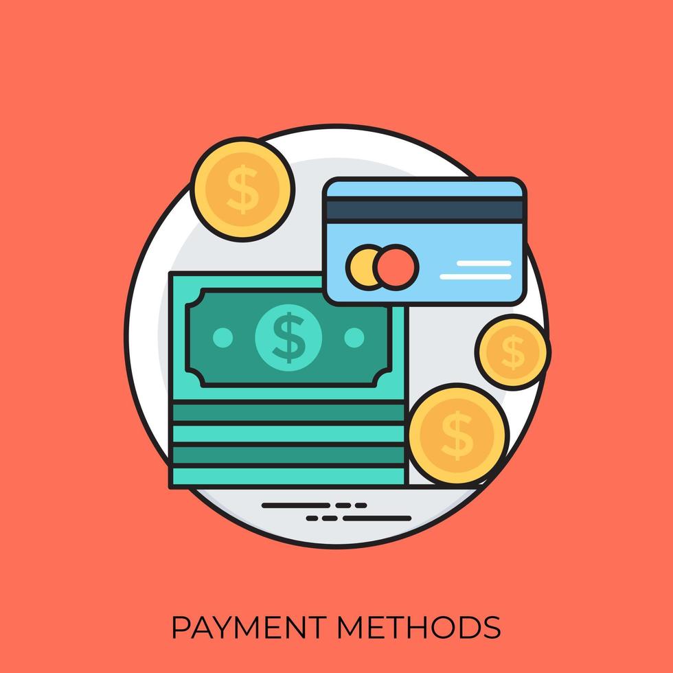 Payment Methods Concepts vector