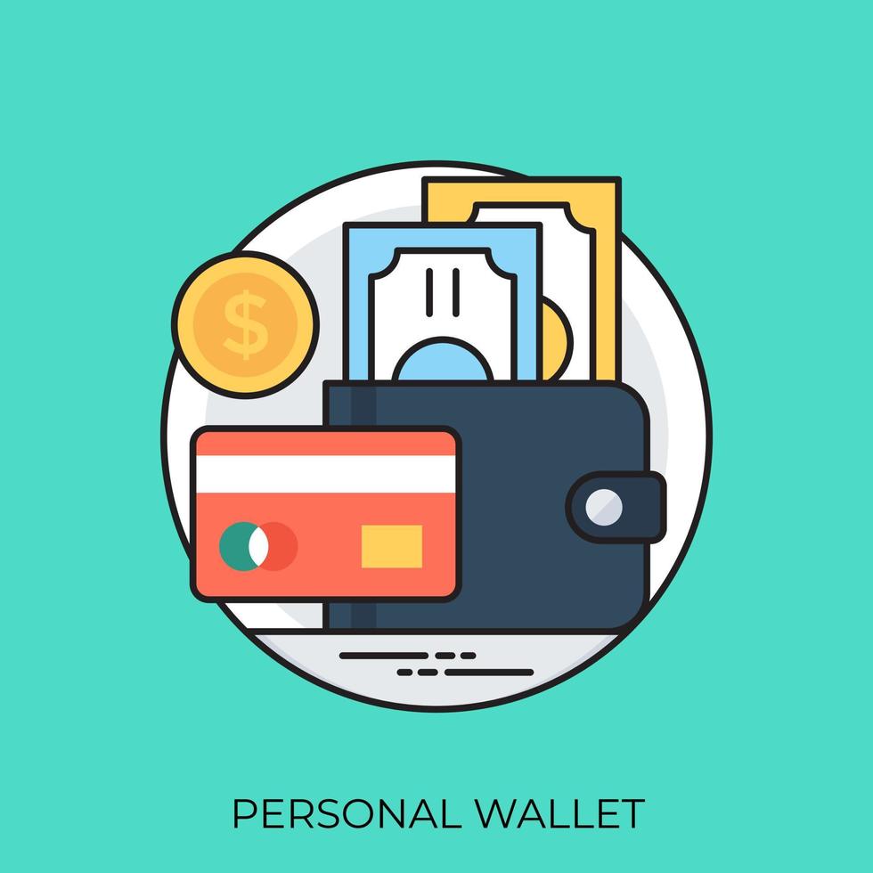 Personal Wallet Concepts vector