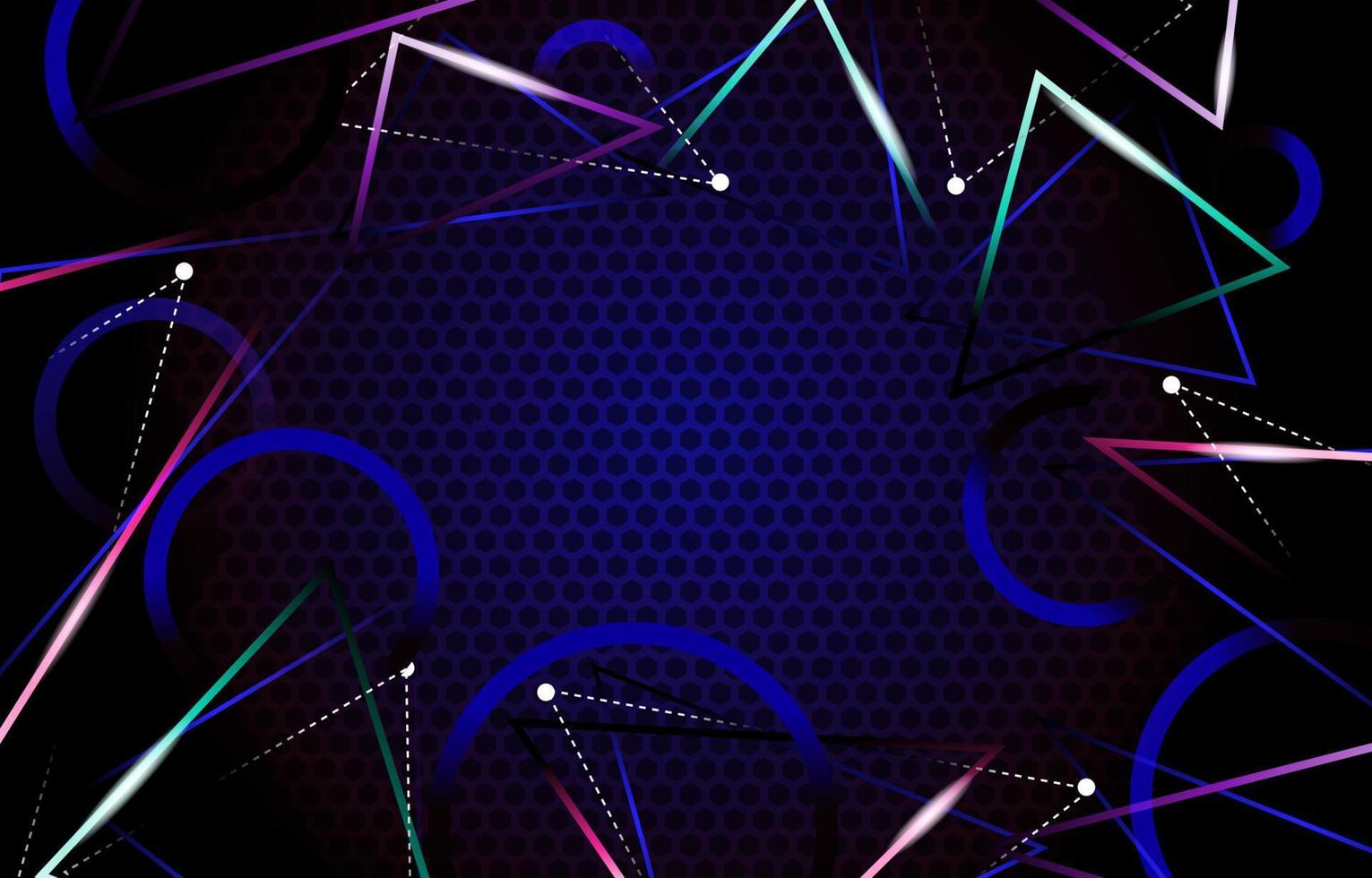 Dark Blue Colourful Geometric Concept vector